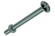 Mack 1017549 – Heizungsschraube + Mutter aus verzinktem Stahl, 8 Stück, M5 x 50 mm | 5 Stück