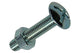 Mack 1017559 – Heizungsschraube + Mutter aus verzinktem Stahl, 5 Stück, M8 x 40 mm | 5 Stück