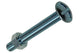 Mack 1017560 – Heizungsschraube + Mutter aus verzinktem Stahl, 4 Stück, M8 x 60 mm | 5 Stück