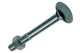 Mack 1017571 – Holzschraube + Mutter aus verzinktem Stahl, 7 Stück, M6 x 50 mm | 5 Stück