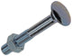Mack 1017577 – Holzschraube + Mutter aus verzinktem Stahl, 4 Stück, M7 x 50 mm | 5 Stück