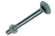 Mack 1017583 – Holzschraube + Mutter aus verzinktem Stahl, 3 Stück, M8 x 70 mm | 5 Stück