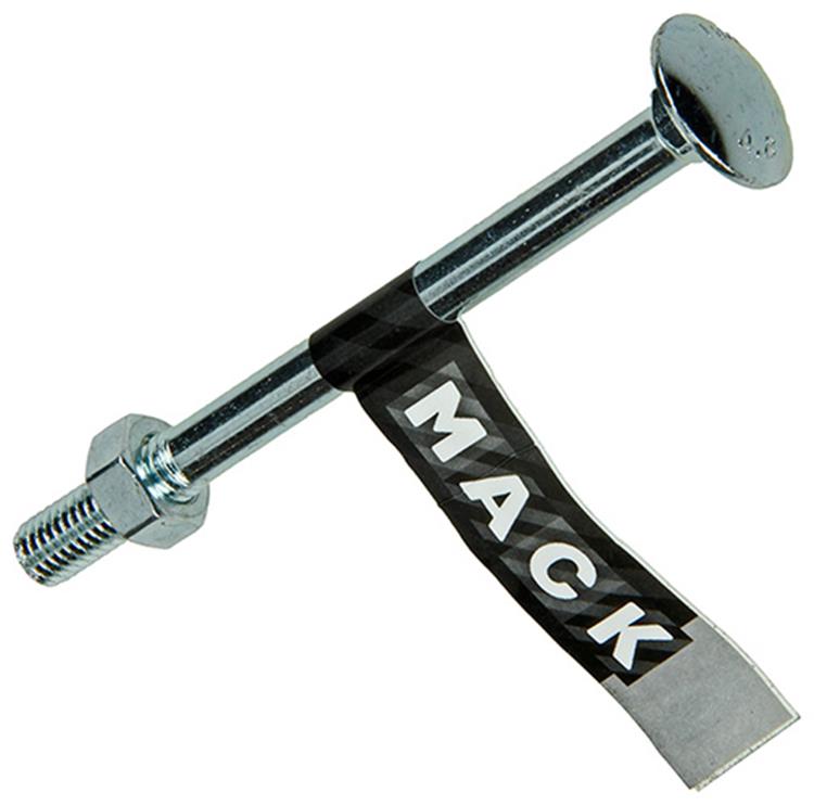 Mack 1017586 – Holzschraube + Mutter aus verzinktem Stahl, 1 Stück, M8 x 100 mm | 10 Stück