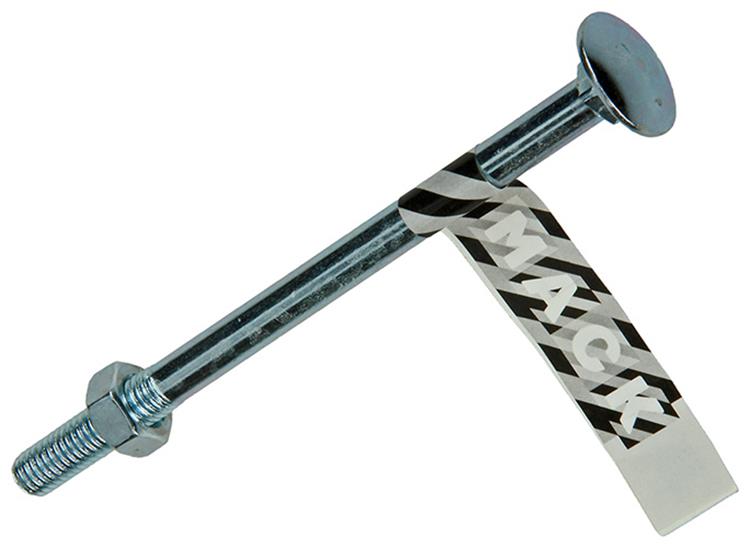 Mack 1017587 – Holzschraube + Mutter aus verzinktem Stahl, 1 Stück, M8 x 120 mm | 10 Stück