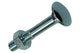 Mack 1017588 – Holzschraube + Mutter aus verzinktem Stahl, 2 Stück, M10 x 60 mm | 5 Stück