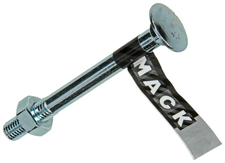 Mack 1017590 – Holzschraube + Mutter aus verzinktem Stahl, 1 Stück, M10 x 100 mm | 10 Stück