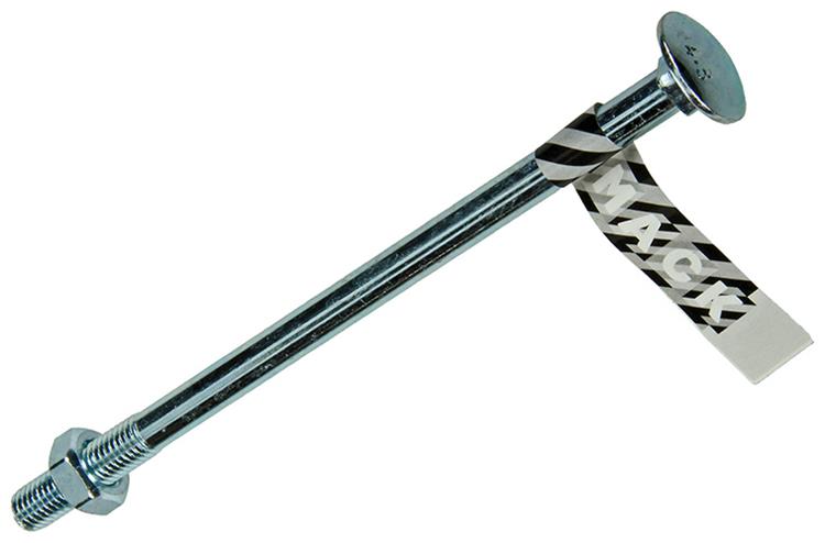 Mack 1017594 – Holzschraube + Mutter aus verzinktem Stahl, 1 Stück, M10 x 180 mm | 10 Stück