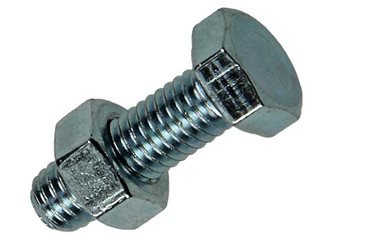 Mack 1017599 – Hahnschraube + Mutter aus verzinktem Stahl, 15 Stück, M5 x 16 mm | 10 Stück