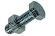 Mack 1017599 – Hahnschraube + Mutter aus verzinktem Stahl, 15 Stück, M5 x 16 mm | 10 Stück
