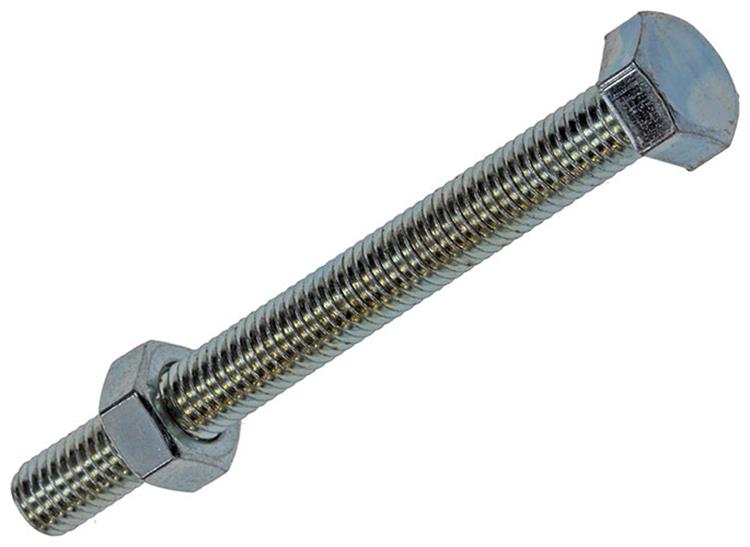 Mack 1017603 – Hahnschraube + Mutter aus verzinktem Stahl, 8 Stück, M5 x 50 mm | 10 Stück