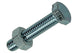 Mack 1017607 – Hahnschraube + Mutter aus verzinktem Stahl, 12 Stück, M6 x 30 mm | 10 Stück