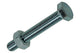 Mack 1017608 – Hahnschraube + Mutter aus verzinktem Stahl, 10 Stück, M6 x 40 mm | 5 Stück