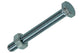 Mack 1017609 – Hahnschraube + Mutter aus verzinktem Stahl, 8 Stück, M6 x 50 mm | 5 Stück