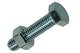 Mack 1017614 – Hahnschraube + Mutter aus verzinktem Stahl, 5 Stück, M8 x 35 mm | 5 Stück