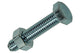 Mack 1017615 – Hahnschraube + Mutter aus verzinktem Stahl, 5 Stück, M8 x 40 mm | 5 Stück