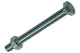 Mack 1017618 – Hahnschraube + Mutter aus verzinktem Stahl, 1 Stück, M8 x 80 mm | 10 Stück