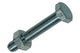 Mack 1017623 – Hahnschraube + Mutter aus verzinktem Stahl, 2 Stück, M10 x 60 mm | 5 Stück