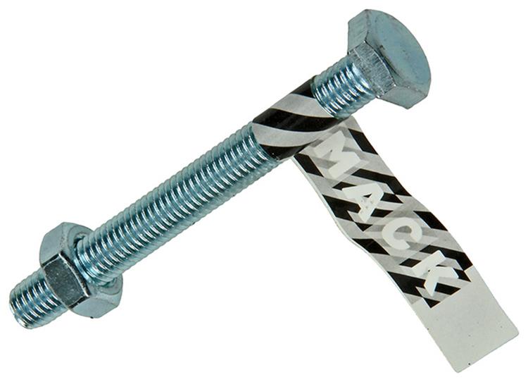 Mack 1017626 – Hahnschraube + Mutter aus verzinktem Stahl, 1 Stück, M10 x 90 mm | 10 Stück