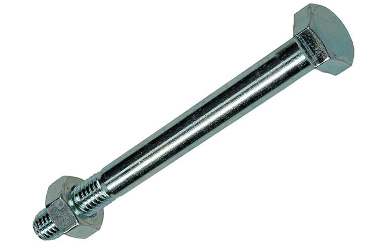 Mack 1017627 - Mechanikschraube + Mutter aus verzinktem Stahl 1 Stück M10 x 100 mm | 10 Stück