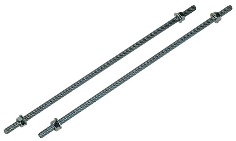 Mack 1017661 – Gewindeende + Unterlegscheibe + Mutter plattiert. 2 Stück m5 x 200 mm | 10 Stück