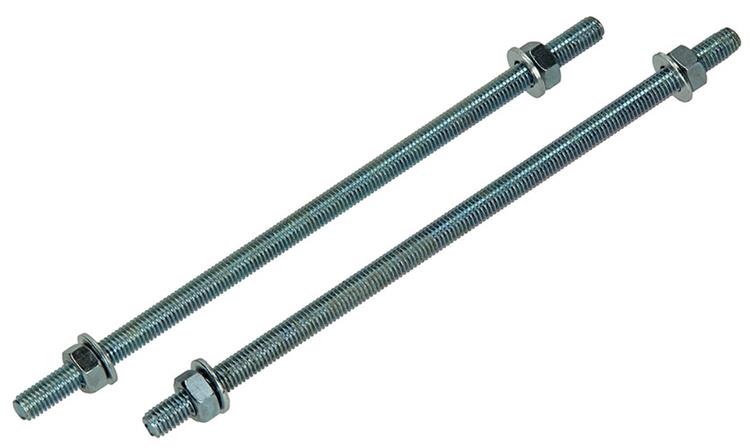 Mack 1017663 – Gewindeende + Unterlegscheibe + Mutter plattiert. 2 Stück m8 x 200 mm | 5 Stück