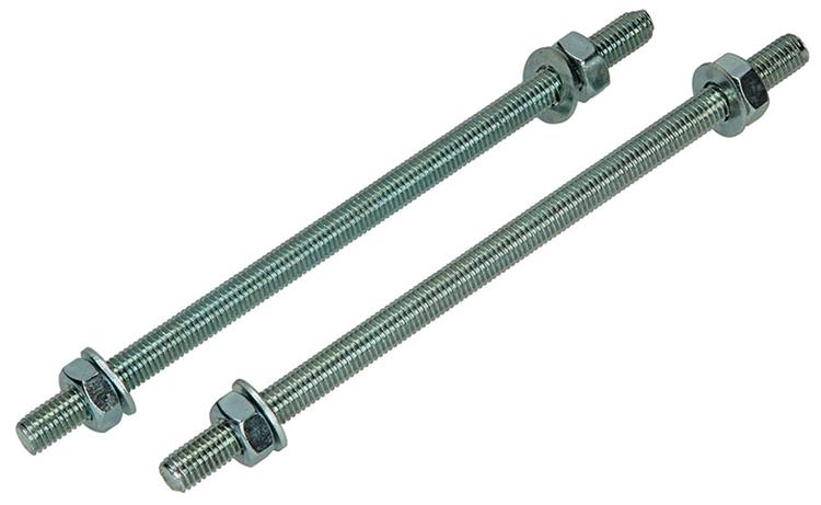 Mack 1017664 – Gewindeende + Unterlegscheibe + Mutter plattiert. 2 Stück m10 x 200 mm | 5 Stück