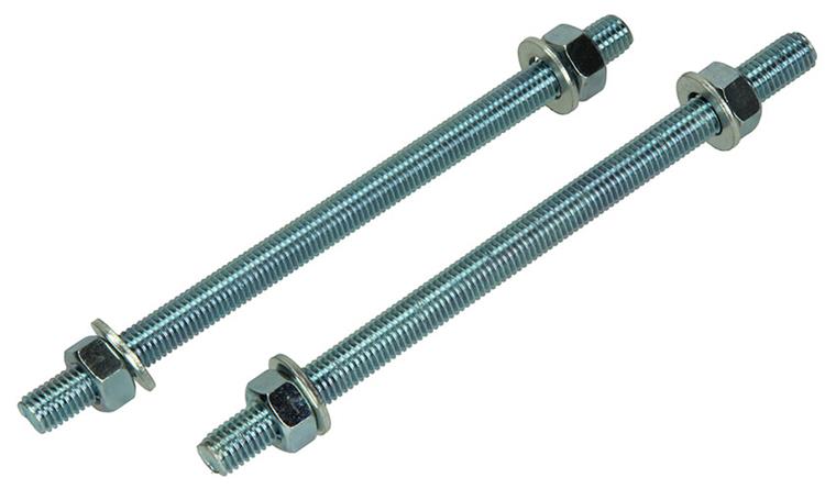 Mack 1017665 – Gewindeende + Unterlegscheibe + Mutter plattiert. 2 Stück m12 x 200 mm | 5 Stück