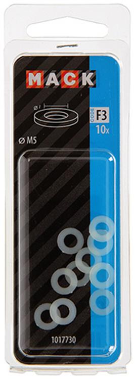 Mack 1017730 – Unterlegscheibe Nylon 10 Stück m5 | 10 Stück