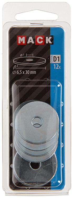 Mack 1017739 - Karosseriescheibe verzinkt12 Stück 6,5 x 30 mm | 10 Stück