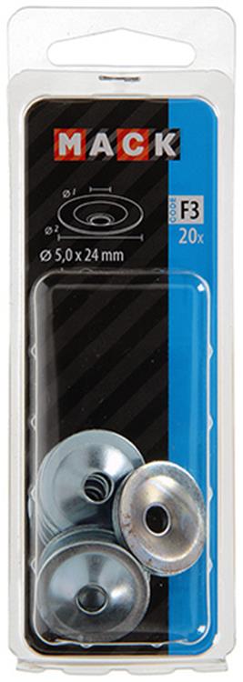 Mack 1017759 – Schließblech für Gipskartonplatten. verschickt 20 Stück 5 x 24 mm | 10 Stück