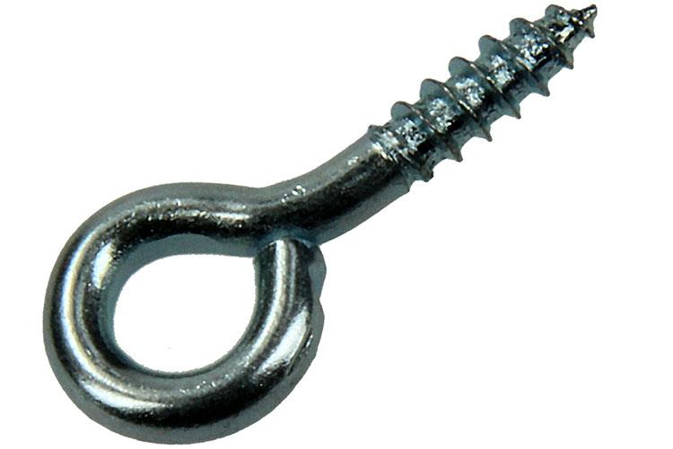 Mack 1017769 - Schraubenöse aus verzinktem Stahl, 18 Stück, 2,5 x 12 mm | 10 Stück