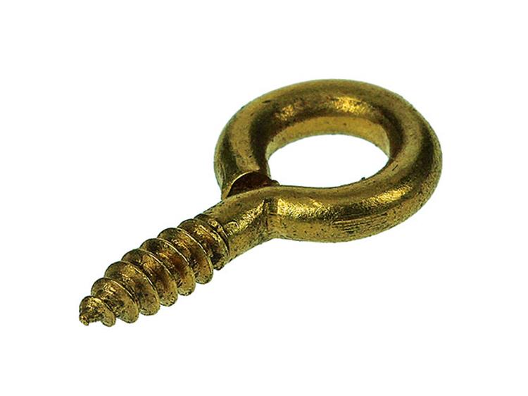 Mack 1019691 - Schraubenauge Messing 6 Stück 2,5 x 10 mm | 10 Stück