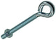 Mack 1017792 – metrische Ösenschraube + Mutter verzinkt 3 Stück M6 x 60 mm | 10 Stück