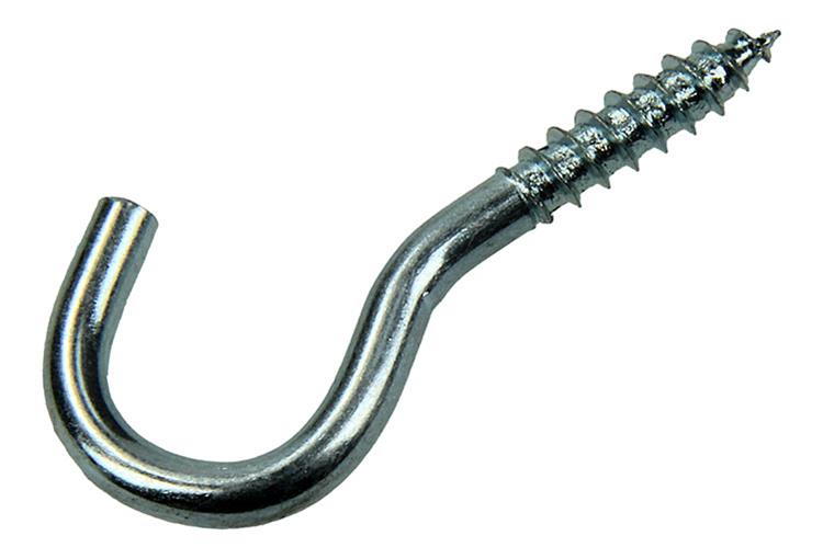 Mack 1017798 - Schraubhaken Stahl verzinkt 8 Stück 4,0 x 20 mm | 10 Stück