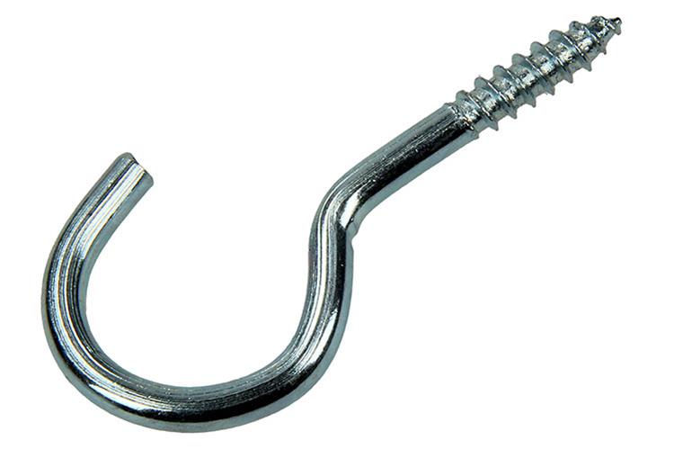 Mack 1017801 - Schraubhaken verzinkter Stahl 4 Stück 5,0 x 35 mm | 10 Stück