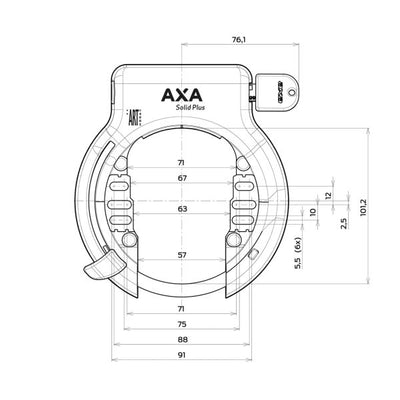 Ring Lock Axa Festplatte Plus + Axa Linq City 100 - Schwarz einstellen