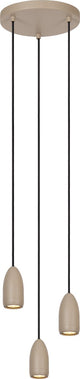 Lucide Evora - Hängelampe - ø 25 cm - 3xGU10 - Taupe