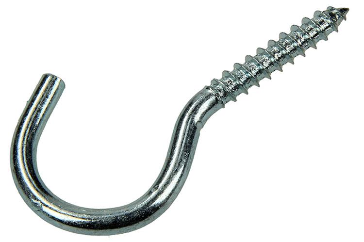 Mack 1017802 - Schraubhaken Stahl verzinkt 4 Stück 5,0 x 40 mm | 5 Stück