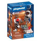 Playmobil Space ESA Astronaut mit Roboter | mit Mars-Crawler, Analysestation 3 Gesteinsproben | Weltraumforschung | hochwertiges Spielzeugset | Spaß für Kinder ab 4 Jahren | 72014 - afbeelding 1