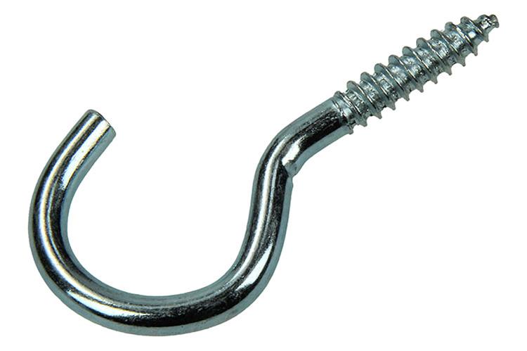 Mack 1017804 - Schraubhaken verzinkter Stahl 3 Stück 6,0 x 60 mm | 5 Stück