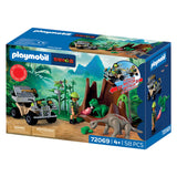 Playmobil | Dinosaurier | Dinosaurier-Versteck | Dino-Entdecker mit Quad, Baby-T-Rex und Baby-Brachiosaurus | Kinderspielzeug für Kinder ab 4 Jahren | 72069 - afbeelding 3
