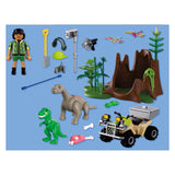 Playmobil | Dinosaurier | Dinosaurier-Versteck | Dino-Entdecker mit Quad, Baby-T-Rex und Baby-Brachiosaurus | Kinderspielzeug für Kinder ab 4 Jahren | 72069 - afbeelding 4