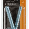 Mack 1017812 – metrischer Schraubhaken + Mutter verzinkt 2 Stück M8 x 60 mm | 10 Stück