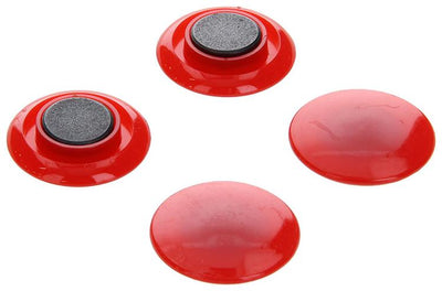 Mack 1003662 - Tafelmagnet Kunststoff rot 4 Stück 30mm | 10 Stück