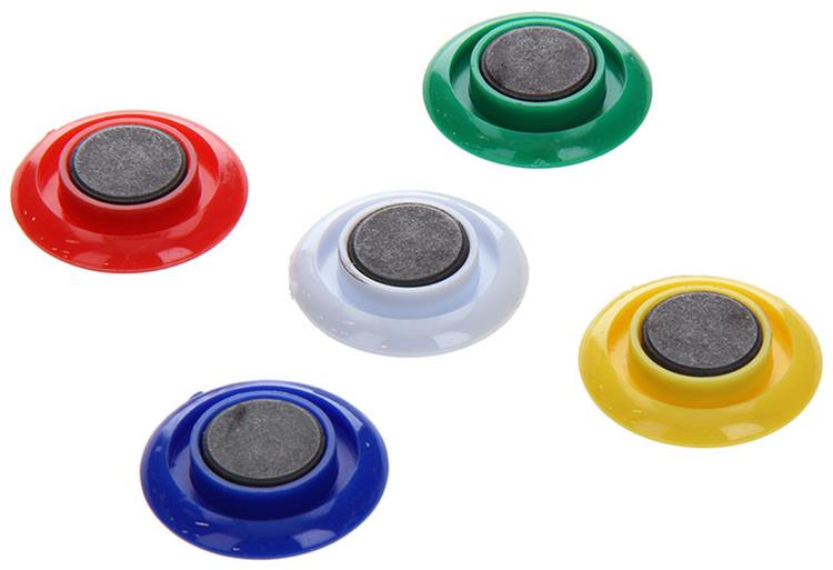 Mack 1017873 - Tafelmagnet-Kunststoff-Sortiment 5 Stück 30 mm | 10 Stück