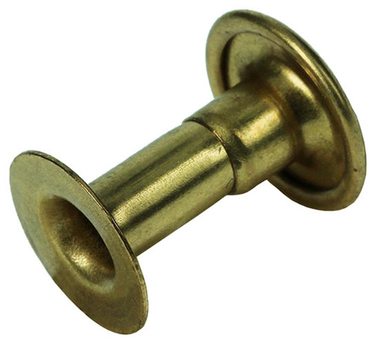 Mack 1019718 - Niete Messing 5 Stück 4,2 x 12 mm | 10 Stück