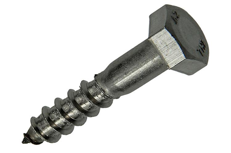 Mack 1019767 - Holzgewindebolzen Edelstahl 3 Stück 8 x 40 mm | 10 Stück