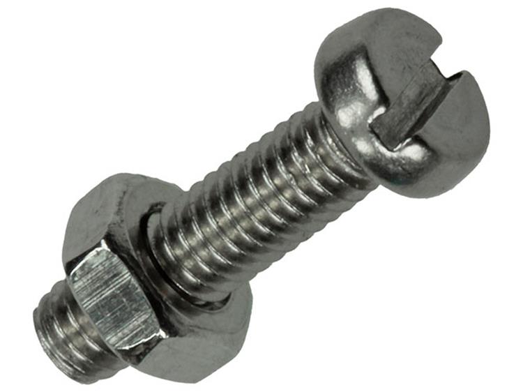 Mack 1019819 – Metallschraubzylinder Kopf + Mutter Edelstahl 12 Stück M4x16 | 10 Stück