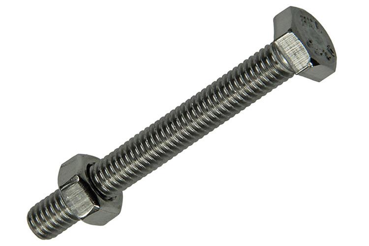 Mack 1019844 - Hahnschraube + Mutter Edelstahl 3 Stück M6x50 | 10 Stück