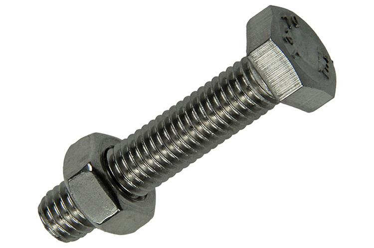 Mack 1019846 - Hahnschraube + Mutter Edelstahl 2 Stück M8x40 | 10 Stück